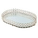 thumbnail image 4 of Bandeja para joyas con espejo ovalado y diamantes, bandeja para velas con plato enjoyado, bandeja decorativa M, 4 of 9