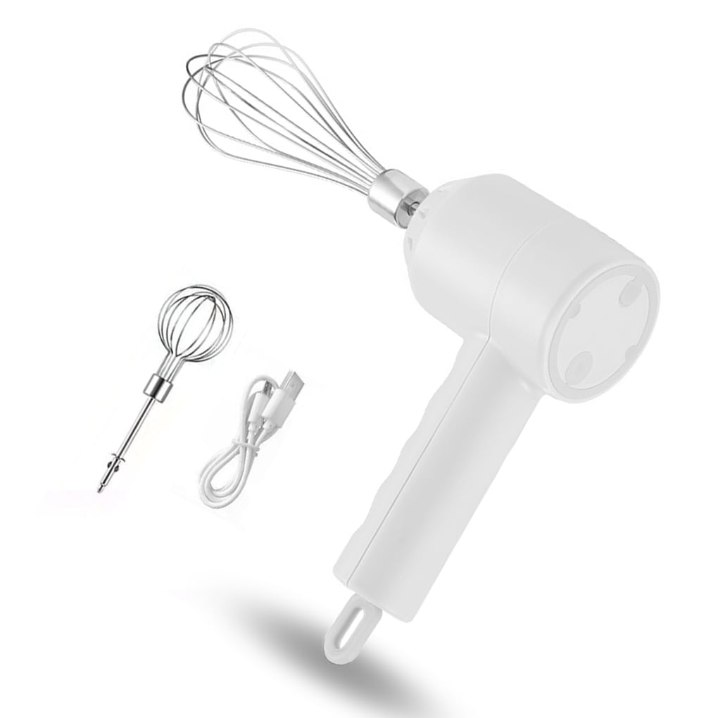 Generic The Quick Mix: Electric Handheld Wireless Mixer - 3 Adjustable Speeds, 2 Stainless Steel Whisk Attachments, High-Power Mixing, Long Battery