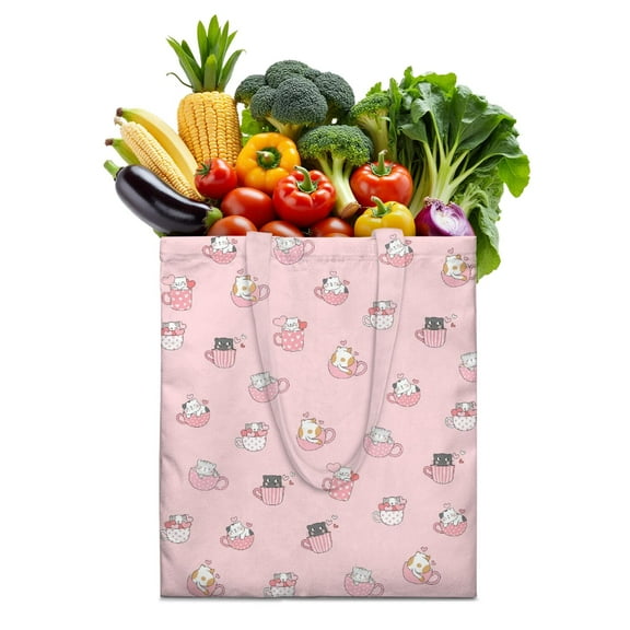Cat Lover Gift Tote – Adorable Cat-Themed Print Canvas Bag