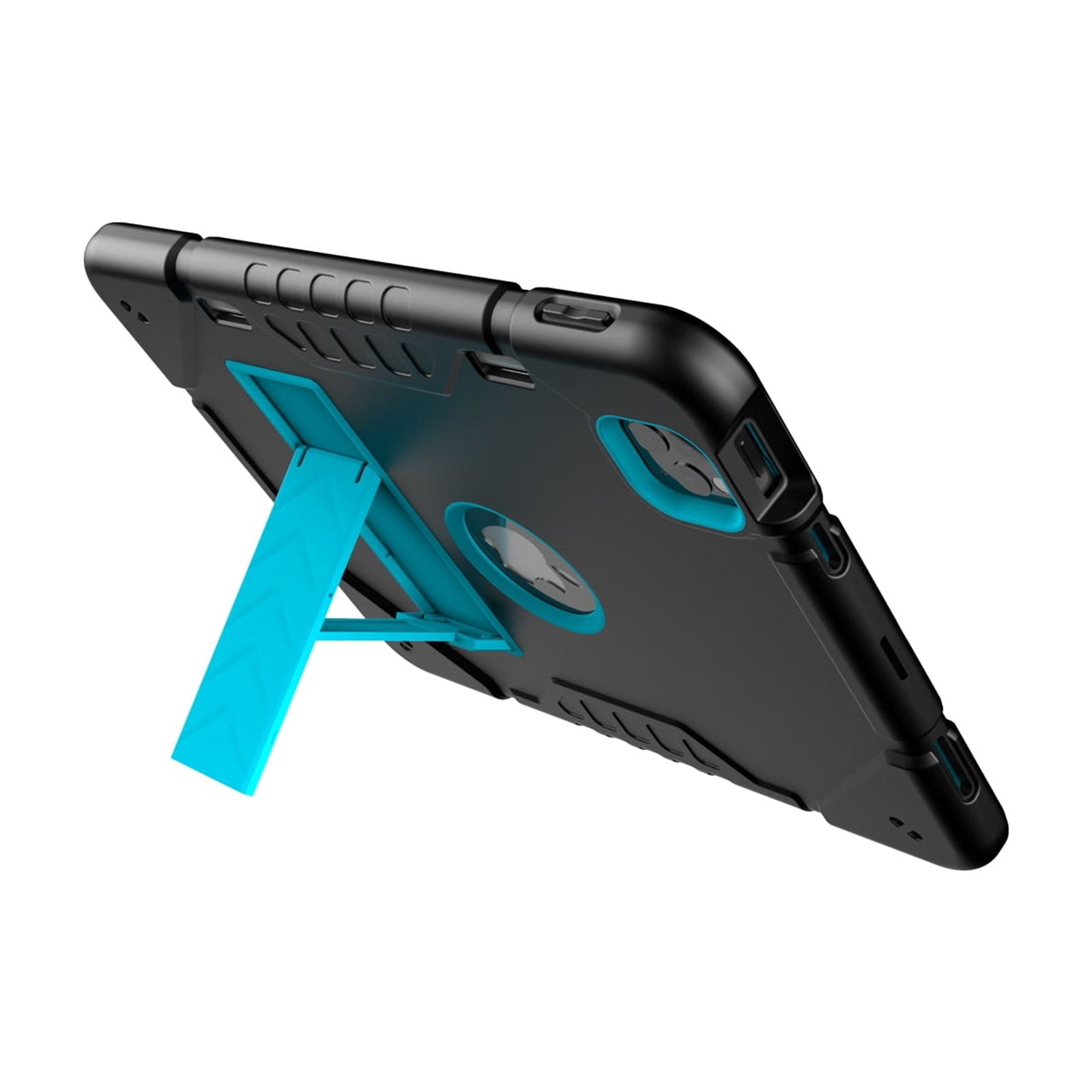 Allytechgroup Heavy Duty Case for Apple iPad 11th Generation 11" 2025 & iPad 10th Generation 10.9" 2022, Rugged Tablet Case with Kickstand Pencil Holder Logo Hole Kids Friendly TPU PC Cover,Blackblue