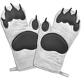 thumbnail image 1 of Gant de Four Ours Mignon Gants de Cuisine Résistants à la Chaleur Ensemble de 2, 1 of 4