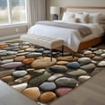 thumbnail image 4 of Colorful Stones Area Rugs 8'x10', Washable Small Throw Rugs for Living Room Patio, Farmhouse Stones Modern Art Indoor Outdoor Rug Non-Slip Low Pile Carpet Runner Reversible Floor Mats, 4 of 8