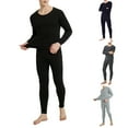 thumbnail image 5 of CENL Men Winter Fleece Lined Thermal Long Johns Top Bottom Underwear Pajamas 2Pcs/Set, 5 of 9