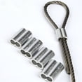 thumbnail image 3 of Wweixi Lot de 100/lot Fabriqué en Aluminium Robuste et Durable Manchon en Aluminium à Double Trou 1ensemble, 3 of 6