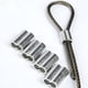 thumbnail image 4 of Riwesomey Clips de manga de bucle de prensado de aluminio de amplia aplicación, 100 piezas, para diversos usos, fabricados con aluminio Jardín y Patio, 4 of 6