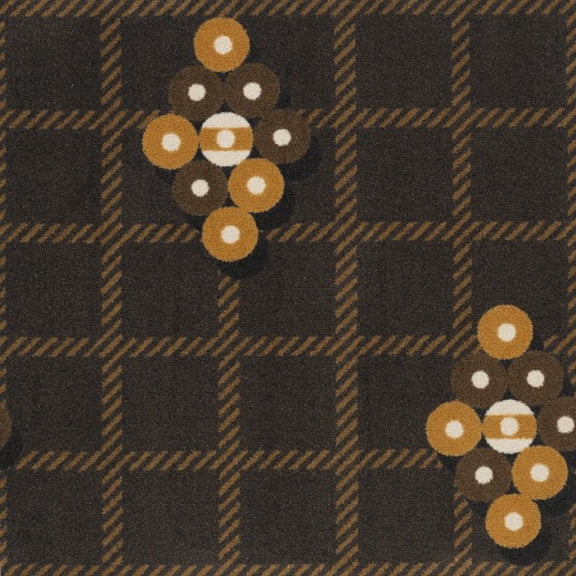 Joy Carpets 1768D-01 Games People Play Roll the Dice Rectangle Gaming & Sports Area Rugs 01 Brown - 7 ft. 8 in. x 10 ft. 9 in.