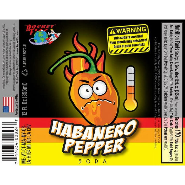 Hot Pepper sodas (4 Pack of Mixed Spicy Flavors) - Walmart.com