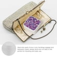 thumbnail image 3 of Pratyus Hearts Purple Jigsaw Puzzle Jewelry Box for Necklaces, Rings, Earrings - Bridesmaid and Travel Essential White, 3 of 5