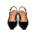 thumbnail image 2 of Ninety Union Blake Metallic Trim Block Heel Slingback, Black, 12, 2 of 5
