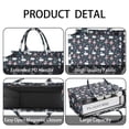 thumbnail image 4 of Large Capacity Tote Bag,Dark Blue Swan Ballerina Pattern Handbag Fashion Luxury Tote Bag,15.7"x13"x 5.1" Inches,Laptop Compatible, 4 of 6