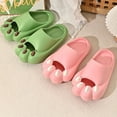 thumbnail image 4 of women slippers shoes for women Cat's paw Home Slippers Cloud Cute cartoon Kawaii Summer Soft Non Slip Flip Men Male Ladies Funny, 4 of 6