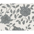 thumbnail image 1 of Shoner Wohnen 5, Floral Stripped Books Design Blanc, Gris Papier Peint Rouleau, 1 of 4