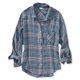 thumbnail image 2 of Camisa con botones Aeropostale de franela suave para mujer gris extra pequeña, 2 of 2