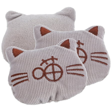 HOOWIFFY 3Pcs Chewing Toys Cat Plush Catnip Toys Multi Plush Stress Relief Indoor Cat