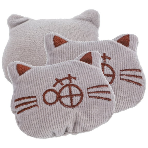 HOOWIFFY 3Pcs Chewing Toys Cat Plush Catnip Toys Multi Plush Stress Relief Indoor Cat