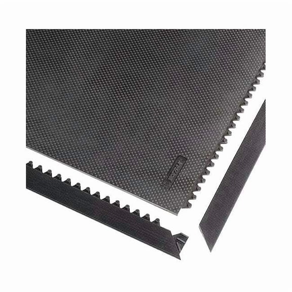 Heavy Duty Industrial Mat, Rubber, 3 ft W x 3 ft L, 1/2 in Thick