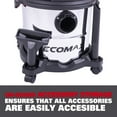 thumbnail image 2 of Ecomax 5 Gallon 4 HP Stainless Steel Wet/Dry Vacuum, 2 of 12