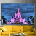 thumbnail image 2 of Disneyland Printed, Cinderella Castle Wall Decor, Starry Sky Wall Decor, Cinderella Castle, Kids Printed, Kids Room Printed, Canvas Wall Decor - Gold Framed, 2 of 9