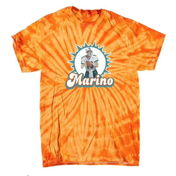TIE-DYE Dolphins Dan Marino Logo T-shirt