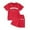 Red, variant on Aihuaihua Girls Short Sets Size 10-12 Cute Print Short Sleeve Tee and Shorts Crew Neck Fashion Lounge Wear Two-Piece Set Outdoor Casual Clothes