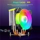 thumbnail image 5 of Coolmoon X400 Ventilador Enfriador De Cpu De 4 Pines Sata Colorido 4 Tubos De Calor De Cobre Puro 5V 3 Pines Argb Pc Radiador Para Intel/Amd Scienceny EL012148-00, 5 of 6