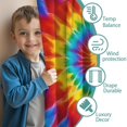 thumbnail image 3 of Blackout Kids Curtains,Colorful Rainbow Tie Dye Spiral Pattern Childrens Insulated Curtains Set Of 2,Bedroom Essentials,Toddler Room Decor 42"x54", 3 of 5