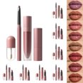 thumbnail image 6 of 3 In 1 Lipstick Set, Matte Liquid Lipstick Lip Liner and Clear Lip Gloss, Long Lasting Velvet Lip Color Makeup Kit for Smooth Full Lip Look, 6 of 6