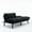 Black, variant on 2-seater black folding modern sofa bed for comfortable small apartment living