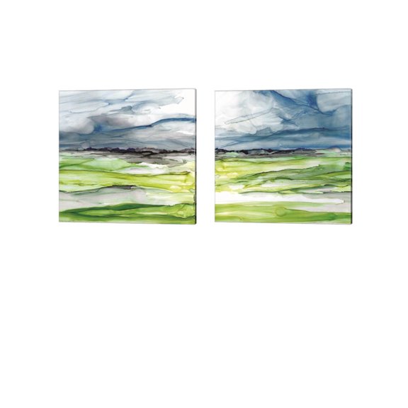 Great Art Now Washed Vistas by JG Studios 2 Piece Canvas Art Set Each 14W x 14H