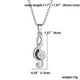 thumbnail image 2 of GOOHOCHY 2 piezas Set LOVEYOU Nota musical y Moon Link Chain Puzzle Colgante Collar Crystal Rhinestones Pareja Collar Valentines Jewelry Gift para amantes (Plata), 2 of 6