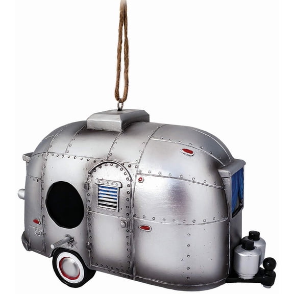 Spoontiques 10161 Camper Birdhouse, Silver