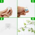 thumbnail image 3 of 100 Uds clip de fijación de vid de pared soporte de escalada de plantas gancho adhesivo de pared soporte de planta clip de encuadernación soporte de vid, 3 of 6