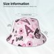 thumbnail image 3 of Fotbe Eiffel Tower and Butterflies Sombrero Tipo Pescador con Estampado – Sombrero de Sol de Algodón de Moda para Playa, Golf, Pesca, 3 of 6