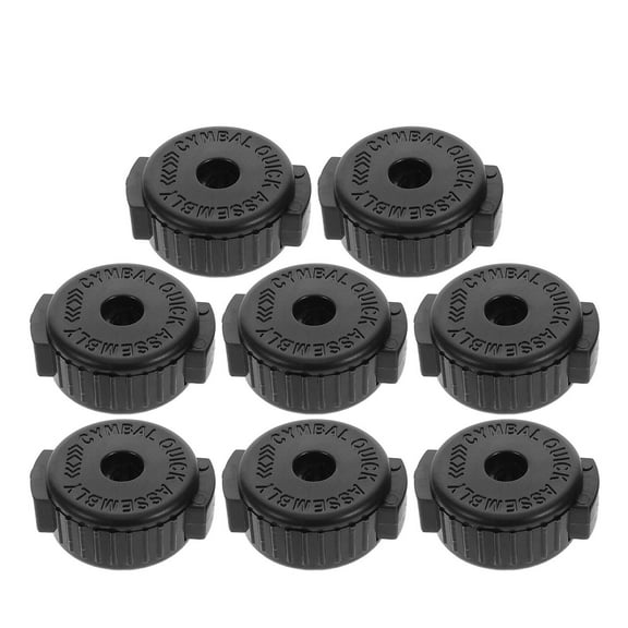 HONMEET 8pcs Black Plastic Quick Release Cymbal Nuts for Drum Set Hardware Accessories