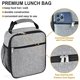 thumbnail image 4 of Bolsa de almuerzo aislada, lonchera portátil a prueba de fugas para mujeres, hombres, niños y niñas, bolsa térmica de gran capacidad con asa y botella, 4 of 5