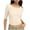 Beige, variant on Womens Crewneck Crop Basic Tops, Ribbed Knit Slim Fit T Shirts, Half Sleeve 2025 Summer Trendy Y2k Tee,Black,Size XL
