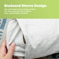 thumbnail image 6 of Natural Linen Fabric 6x16" Neck Roll Pillowcase - Soft Washable Pillow Cover - Made in USA, Beige, 6 of 7