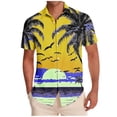 thumbnail image 2 of Purcolt Mens Hawaiian Shirts Casual Collared Short Sleeve Button Down Shirts Summer Beach Quick Dry Tee Tops, 2 of 7