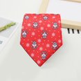 thumbnail image 4 of Mosey Men Necktie Christmas Style Cartoon Santa Claus Snowman Print Smooth Exquisite Adjustable Holiday New Year Party Tie Suit Coat Shirt Accessory, 4 of 8