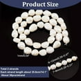 thumbnail image 6 of 1Box Natural Baroque Pearl Keshi Pearl Beads Strands Cultured Freshwater Pearl Nuggets Seashell Color 7~8mm Hole: 0.8mm 46~48pcs/strand 13.77 inch~14.17 inch 2strands/box, 6 of 7