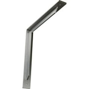 Ekena Millwork 2"W x 16"D x 16"H Stockport Steel Bracket, Stainless Steel