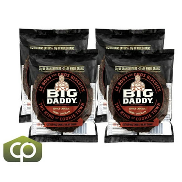 Big Daddy Double Chocolate Cookies, 8 × 100 g - Rich Indulgence (4/Case)