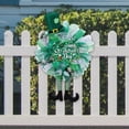 thumbnail image 1 of CALLE. Corona decorativa para el día de San Patricio, corona irlandesa colgante de primavera, corona para puerta delantera, para celebración, festival, 1 of 8