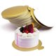 thumbnail image 2 of Mini Round Golden Cardboard Cake Base, Mousse Cake Plate, 100 Pieces Cake Paper Plate Round Cardboa, 2 of 5