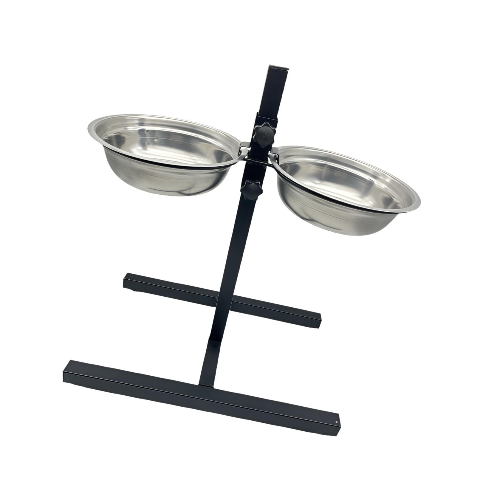 Cat Bowl Dog Feeder Food Water Bowls Holder Non Slip Metal Stand Elevated Design for Small Pets Indoor