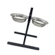thumbnail image 4 of Comedero elevado de metal para perros, estable, de acero inoxidable, resistente, con soporte de altura ajustable, estación de alimentación para, 4 of 8