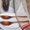 thumbnail image 3 of 2Pcs Cuillère à Soupe en Bois Ustensile de Cuisine avec Poignée, 3 of 5