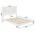 thumbnail image 2 of AFI Madison King Low Profile Wood Platform Bed, White, 2 of 6