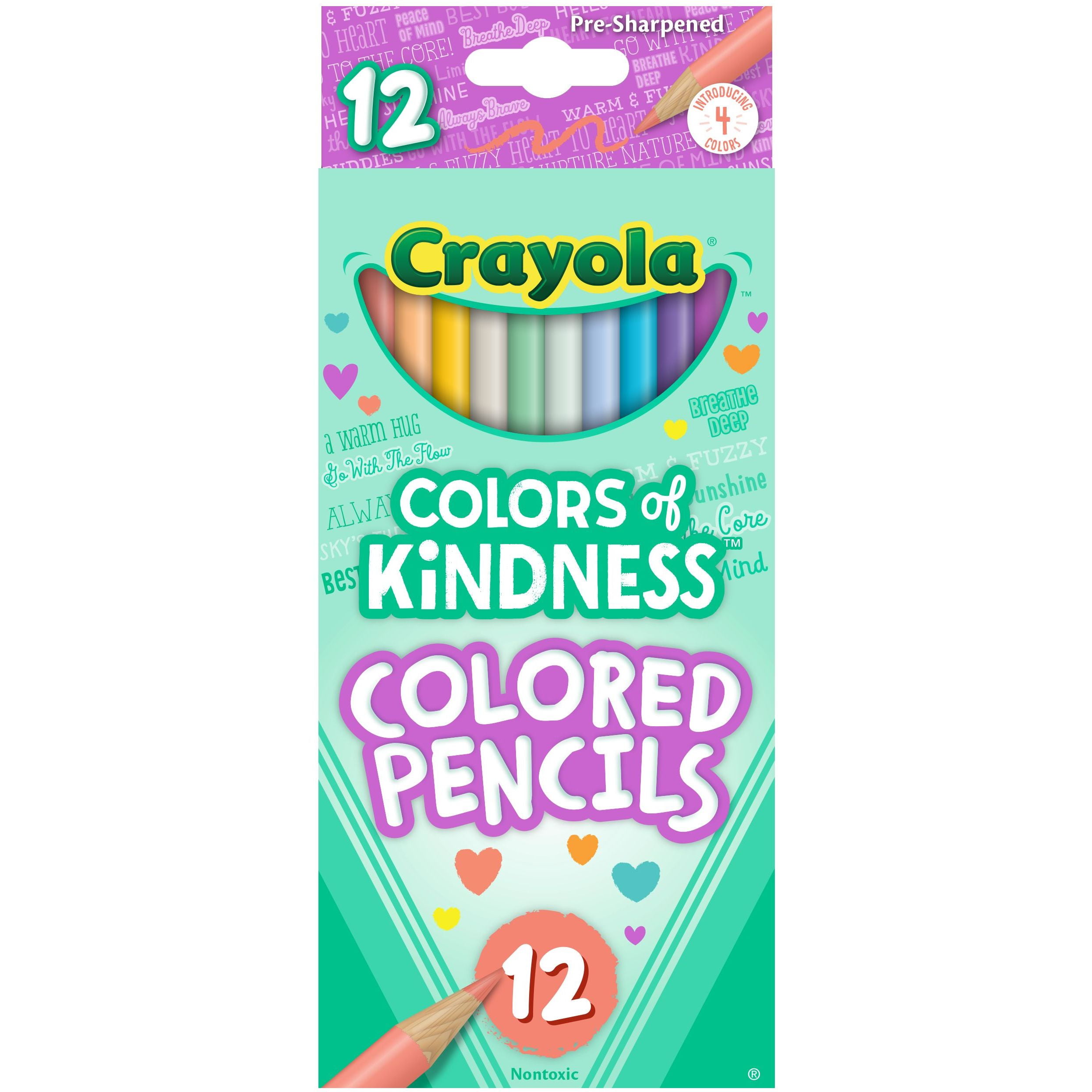 Crayola Colors of Kindness Colored Pencils, School Supplies, 12 Count