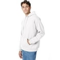 thumbnail image 4 of Hanes EcoSmart Unisex Fleece Hoodie (Big & Tall Sizes Available) White S, 4 of 5